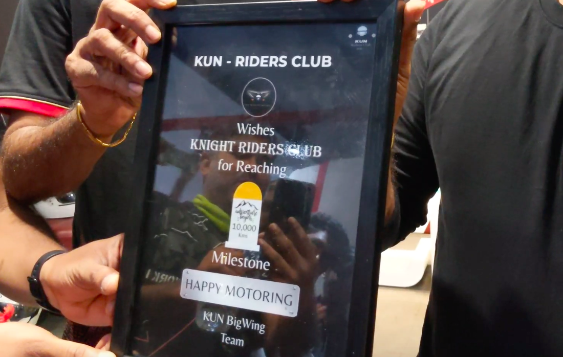 Marking 10000 KM ride - MGM to Kun BigWing